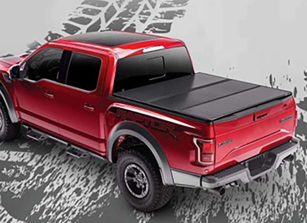 thumbnail image 2 of 4-Fold Soft Tonneau Cover For 2015-2025 Ford F-150 SuperCrew 6.5FT Bed - With LED Lamp 2 of 6