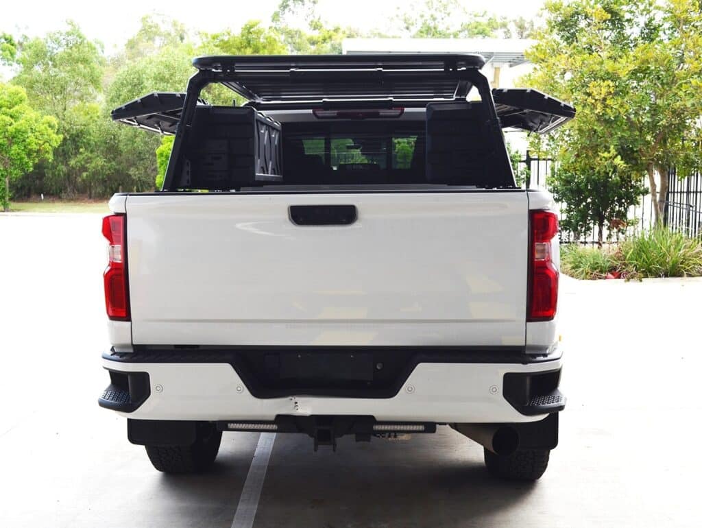 Bed Rack System With 2 x Tool Boxes and Top Platform Fit Ram 2500/3500 ...
