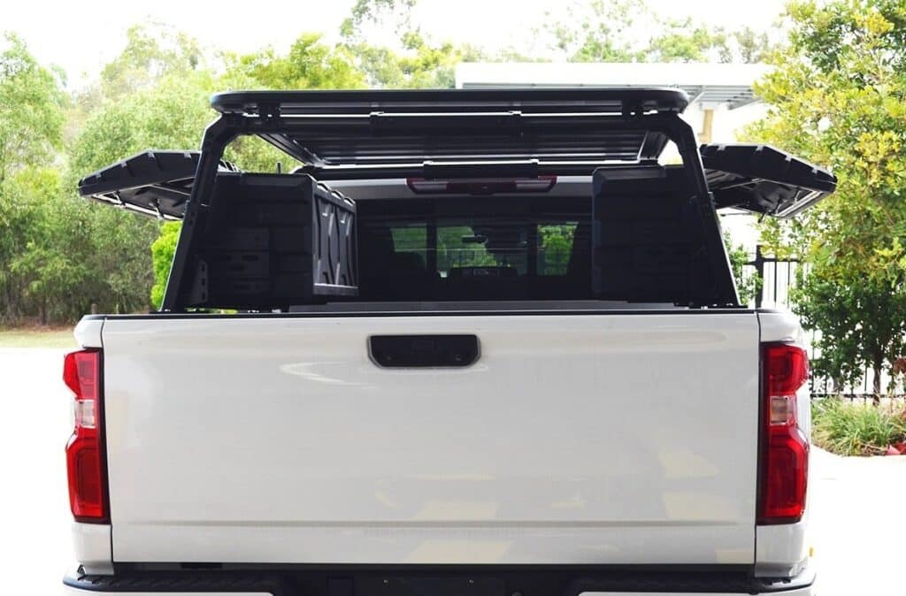 Bed Rack Tools Bed Rack System With 2 x Tool Boxes and Top Platform - American Car Company